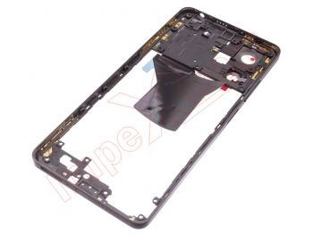 Carcasa frontal / Central con marco color negro (Midnight Black) para Xiaomi Redmi Note 12 Pro, 22101316C, 22101316I